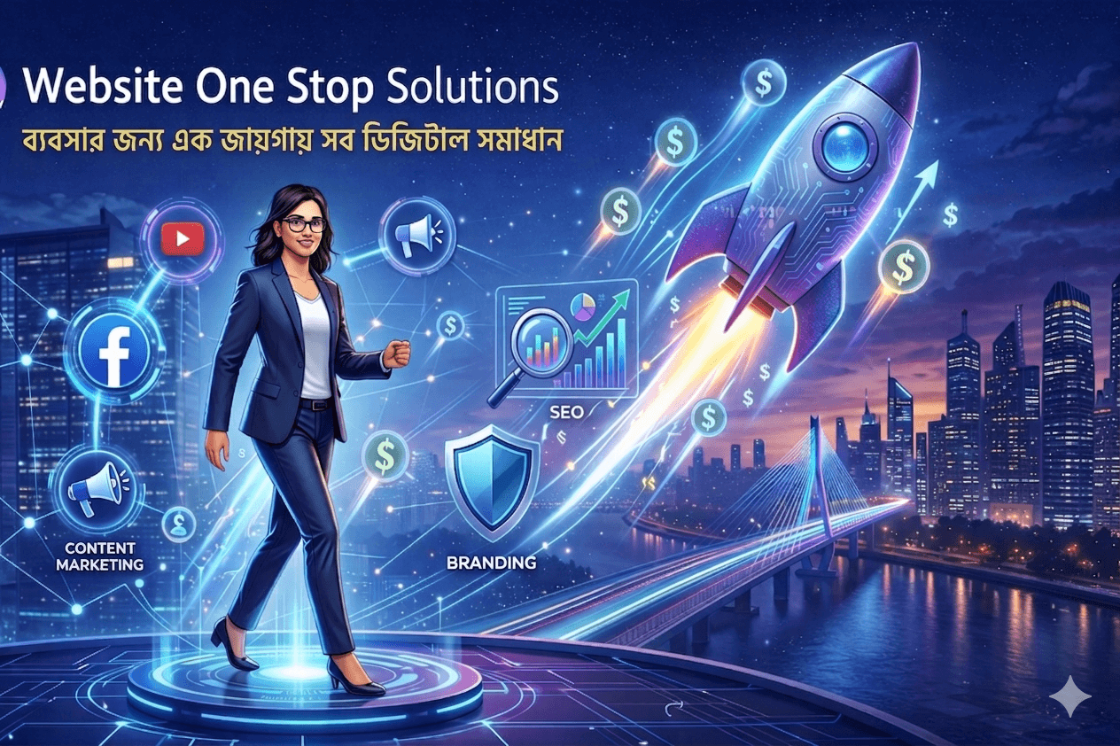 Website One Stop Solutions – ব্যবসার জন্য এক জায়গায় সব ডিজিটাল সমাধান